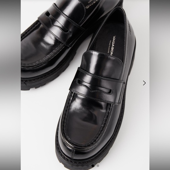 Vagabond Shoes - SOLD-Vagabond Black Leather Loafers